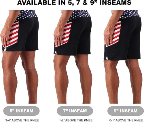 Vista 2 de Anthem Athletics Isoflex Workout Shorts Men 5 Inch Inseam Zipper Pocket Training, Athletic, Running, Lifting, Gym Shorts
