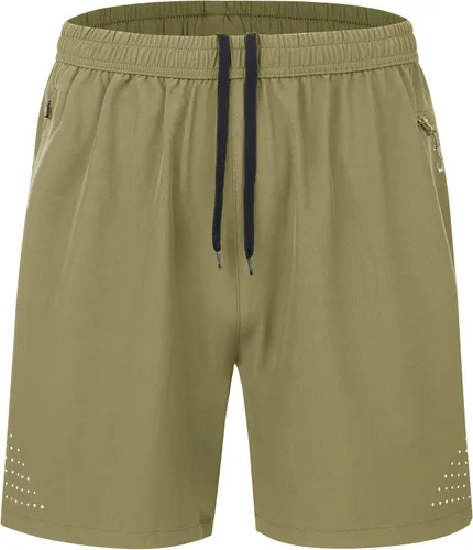 Vista 2 de WENRONSTA Pantalones cortos deportivos de entrenamiento para hombre, de secado rápido, ligeros, de tenis activos, de 7 pulgadas, pantalones cortos