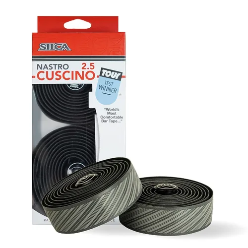 Vista 8 de SILCA Nastro Cuscino - Cinta para manillar de bicicleta extra gruesa, color negro, 0.098 in
