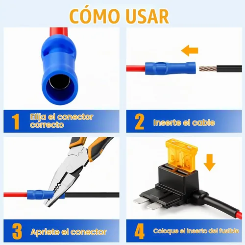 Vista 5 de Paquete de 10 grifos de fusibles para automóvil de 12 V