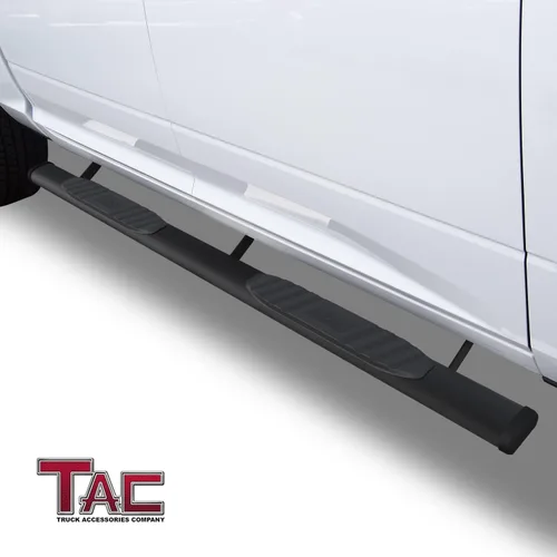 Vista 2 de TAC - Estribos laterales de flecha compatibles con Dodge RAM 1500 2009-2018 2010-2026 2500/3500 Crew Cab (incluye RAM 1500 Classic 2019-2024)