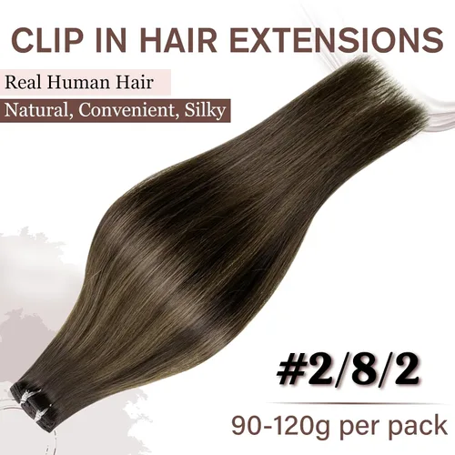 Vista 128 de Hetto . Extensiones de cabello humano rizado con clip, color #1 negro azabache, extensiones de cabello humano ondulado natural para cabeza completa