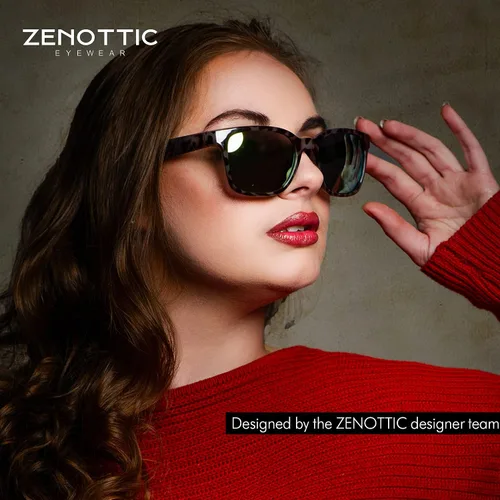 Vista 5 de ZENOTTIC Gafas de sol polarizadas para hombre, protección UV400, gafas de sol cuadradas