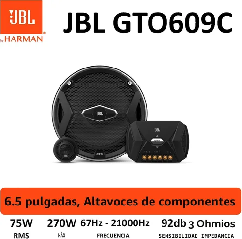 Vista 16 de JBL GTO609C - Sistema de altavoces estéreo de componentes de audio para auto de 6.5 pulgadas y 270 W con tecnología de conos de woofer Plus One