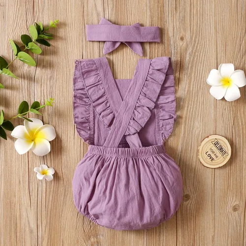 Vista 43 de Shalofer Traje de primer cumpleaños para bebé niña con diadema