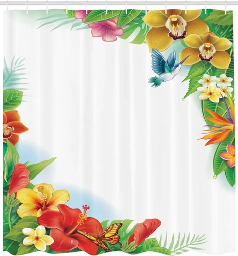 Vista 2 de Ambesonne Decor Collection cortina para regadera de baño de poliéster