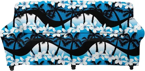 Vista 28 de Forchrinse Funda de sofá con estampado navajo africano para sofá de 1 cojín, funda elástica para sofá, protector de muebles para casa rural, hogar