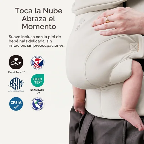 Vista 2 de Bc Babycare CocoonGo Portabebés – Portabebés CloudTouch Suave y Ergonómico para 7–44 libras Fácil de Usar, Ajuste Ajustable, Listo para Viajar