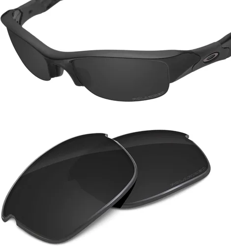 Vista 2 de Lentes de repuesto compatibles con Oakley Flak Jacket Flak Jacket Asian Fit (AF) polarizadas grabadas