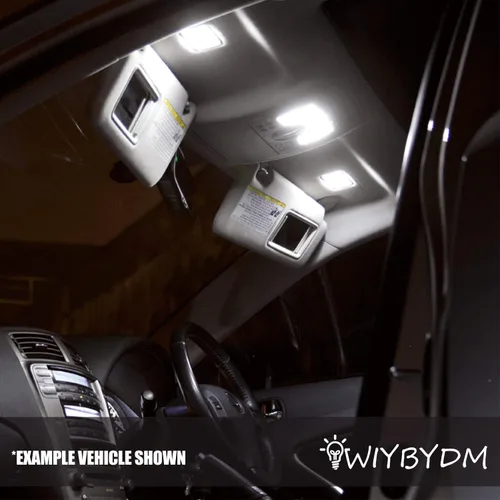Vista 6 de Kit de luces interiores LED blancas para Hummer H3 2006 2007 2008 2009 2010 cúpula para pases, espejo de tocador, cajuela de carga, luces