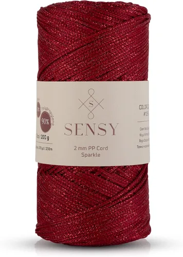 Vista 138 de Sensy Premium 2mm 229.5 metros de cuerda de poliéster 100% cordón de polipropileno Cordón de macramé 2mm Cordón para bolso de crochet Hilo