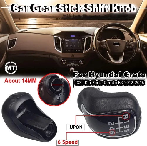 Vista 3 de Palanca de cambios manual 6 velocidades para Hyundai Creta IX25 Kia Forte Cerato K3 Ceed 2012-2016