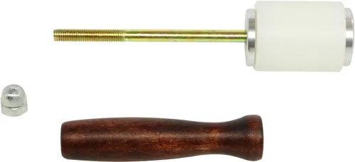 Vista 5 de Martillo de tallado de cuero de 8 pulgadas, martillo de nailon con mango de madera, mazo de tallado para manualidades, estampado y costura