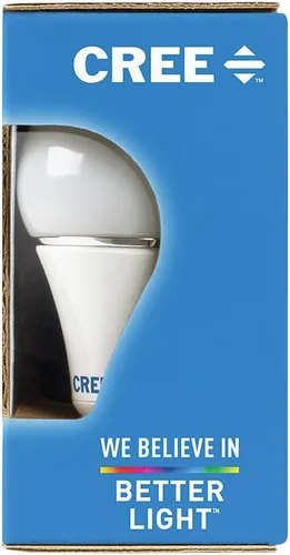 Vista 3 de Bombilla de intensidad regulable Led 40 W Cree SA19-04627MDFD-12DE26-1-14, reemplazo A19 suave blanco (2700K), paquete de 4 Luz diurna