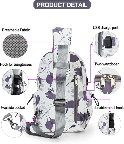 Vista 3 de SEAFEW - Mochilas tácticas tipo bandolera, Beige, Mochilas Daypack