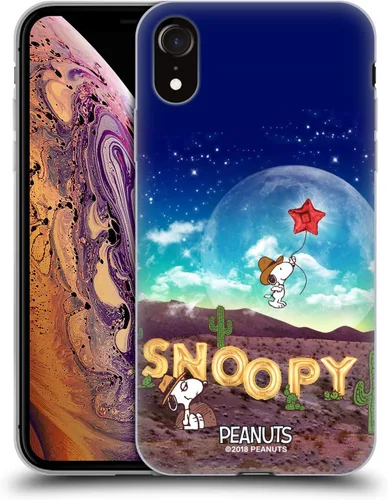 Vista 161 de Head Case Designs Funda de gel con licencia oficial de Peanuts Nebula Cactus Needles Snoopy Space Cowboy [protección de grado militar] compatible