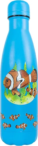 Vista 8 de NatureVac - Black Bear de Deluxebase. Botella de agua de acero inoxidable con aislamiento térmico de 17 onzas. Frasco de vacío reutilizable y a