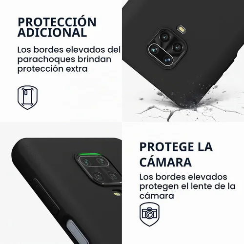 Vista 3 de kwmobile Funda compatible con Xiaomi Redmi Note 9S / 9 Pro / 9 Pro Max - Funda protectora de silicona TPU suave y delgada - Negro mate