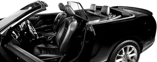 Vista 5 de Mustang Convertible pantalla deflectora del viento adorar el conducir (para carro sin barra de estilo/luz)