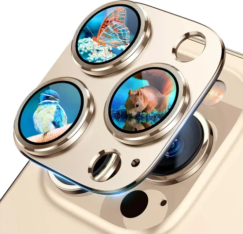 Vista 28 de Uyiton Compatible con iPhone 17 Protector de Lente de Cámara - [No es Fácil de Romper][Fuerte Adsorción][Compatible con Fundas] Protector de Cámara