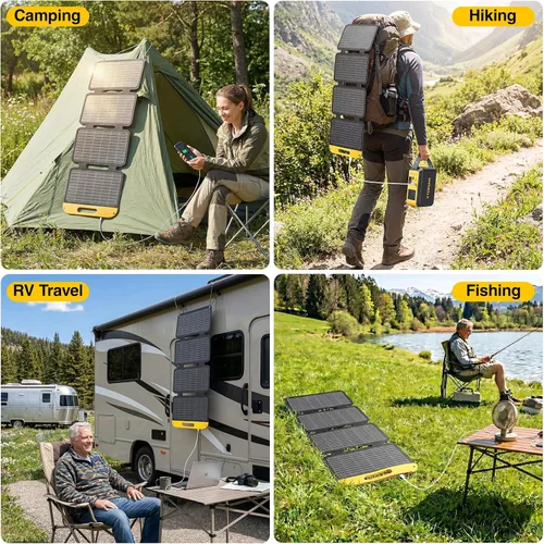 Vista 8 de VTOMAN Panel solar pequeño plegable de 40W