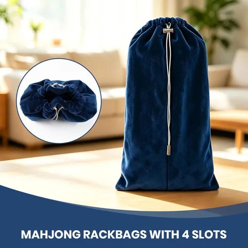 Vista 8 de Mahjong - Bolsa con 4 compartimentos separados, fundas de Azul real