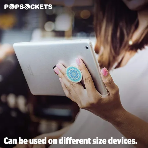 Vista 6 de PopSockets: Agarre plegable y soporte para teléfonos y tabletas - Blue Ice Star