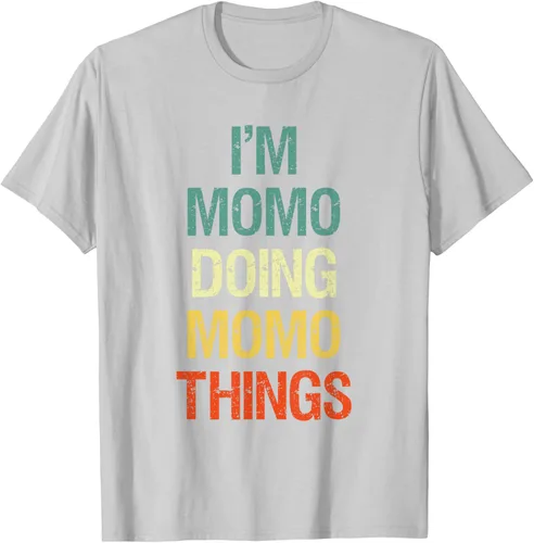 Vista 69 de I'M Momo Doing Momo Things - Camiseta de regalo con nombre personalizado, Negro, S