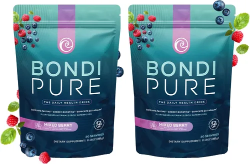Vista 14 de Bondi Pure - Bebida diaria de salud y desintoxicación - Promueve la salud intestinal y el apoyo energético durante una limpieza o ayuno intermitente
