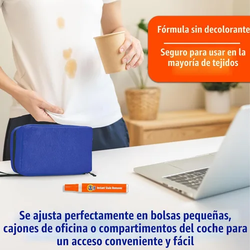 Vista 4 de Tide Removedor de manchas para ropa, bolígrafo Tide To Go, removedor de manchas instantáneo y limpiador de manchas, portátil y apto para viajes
