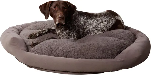 Vista 21 de Maddie Donut - Cama para perro con almohada central extraíble, color crema, pequeña (24 x 24 pulgadas)