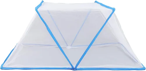 Vista 4 de Tienda de campaña portátil, plegable, fácil de almacenar, para niños, para viajes (azul)