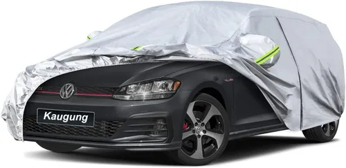 Vista 91 de Kaugung Funda para Coche de Ajuste Personalizado BMW Serie 3 E30 (1982-1994), 7 Capas Resistente al Viento Todo Clima Impermeable Cubierta Exterior