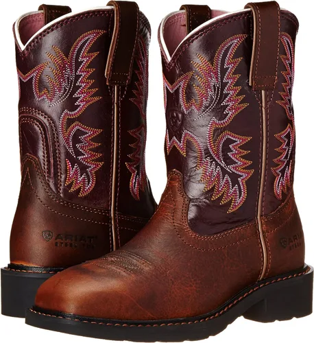 Vista 7 de bota estilo vaquero con punta de acero para mujer Ariat Krista