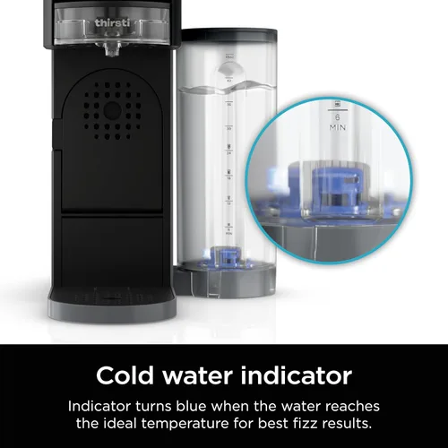 Vista 6 de Ninja WCX01WR Thirsti Depósito de agua extraíble de 48 onzas, color negro. Solo compatible con el sistema de bebidas Ninja Thirsti WC1001