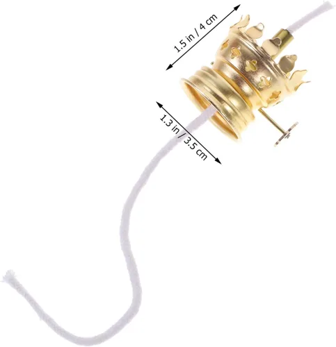 Vista 4 de OSALADI Soporte de luz de aceite ajustable chapado en oro hecho de material resistente accesorio