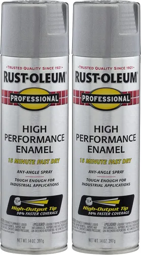 Vista 58 de Rust-Oleum 7515838 Pintura en aerosol de esmalte profesional de alto rendimiento, 14 onzas, aluminio
