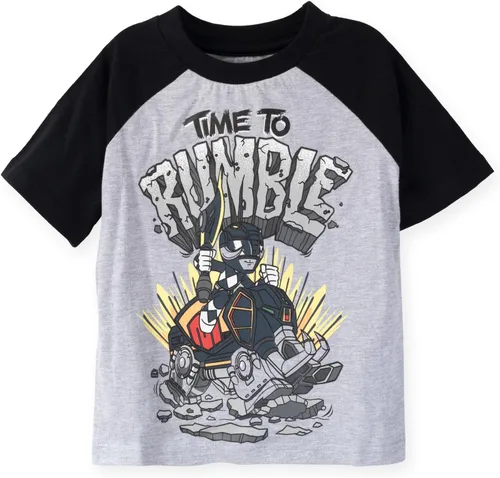 Vista 4 de Power Rangers Paquete de 3 camisetas gráficas de manga corta para niños