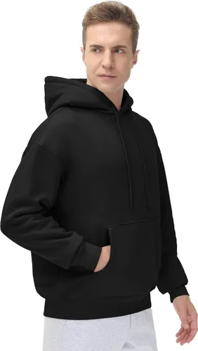 Vista 7 de THE GYM PEOPLE Sudadera con capucha de forro polar para hombre, ajuste holgado, ultra suave, con bolsillos