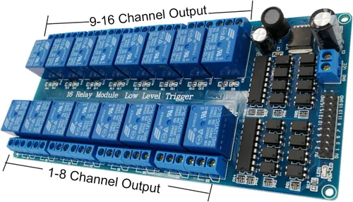 Vista 3 de Placa de módulo de relé de 16 canales de 12 V para Arduino DSP AVR PIC ARM