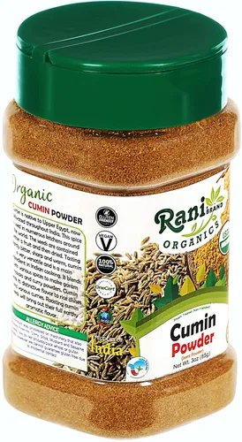 Vista 8 de Rani - Polvo de comino orgánico (polvo Jeera) 3 onzas (3.00 oz) de PET en tarro ~ Todo natural Vegano Apto para gluten Sin OMG Origen indio
