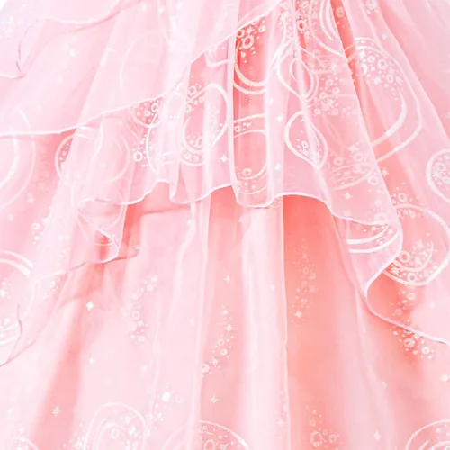 Vista 3 de SZ-TONDA Vestido de Bruja Rosa Iluminado para Niñas - Ropa de Cosplay para Fiesta de Halloween Infantil
