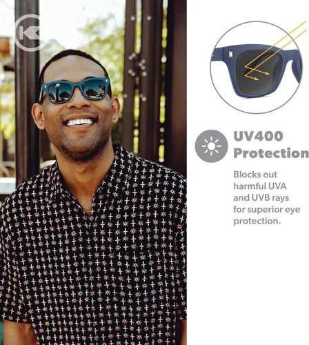 Vista 3 de Knockaround Seventy Nines - Gafas de sol polarizadas para hombres y mujeres, protección completa UV400
