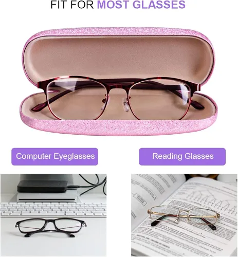 Vista 5 de Estuche para gafas 4 piezas unisex rígidas para gafas de cristal