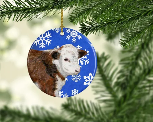 Vista 341 de Caroline's Treasures Cavalier Spaniel - Adorno de cerámica para colgar en el árbol de Navidad, para el hogar, Navidad, fiestas, regalo, 3 pulgadas