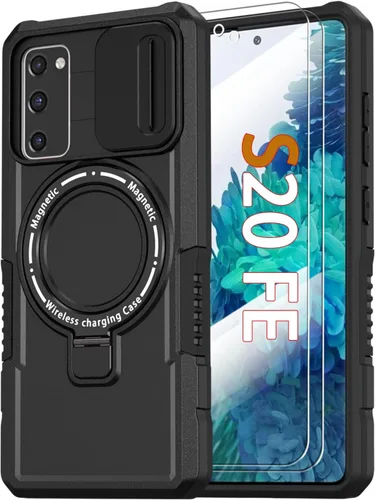 Vista 61 de Funda magnética para Samsung Galaxy Note 20 Ultra con soporte de anillo [con protector de pantalla] [Compatible con carga inalámbrica MagSafe] Funda