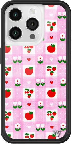 Vista 60 de Wildflower - Fundas compatibles con Apple iPhone 15 Pro Protector de goma negro, certificado de prueba de caída de 4 pies, propiedad de mujeres