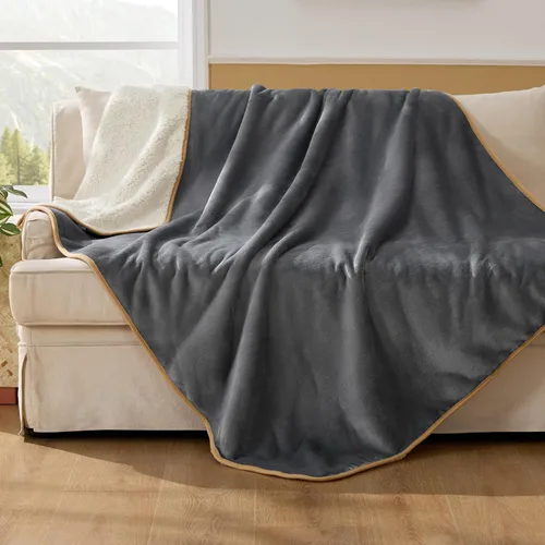 Vista 68 de Bedsure - Mantas impermeables para perros pequeños - Manta de felpa de sherpa con impresión suave lavable para perros y gatos, protector de muebles