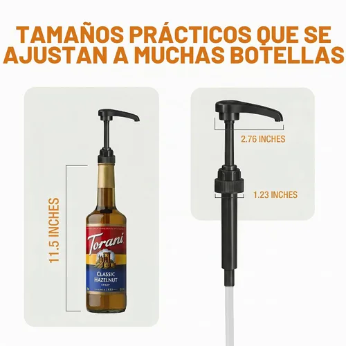 Vista 9 de Bomba de jarabe compatible con Torani, Davinci y Skinny (paquete de 2) - se adapta a botellas (25.4 onzas-750ml) (Negro)