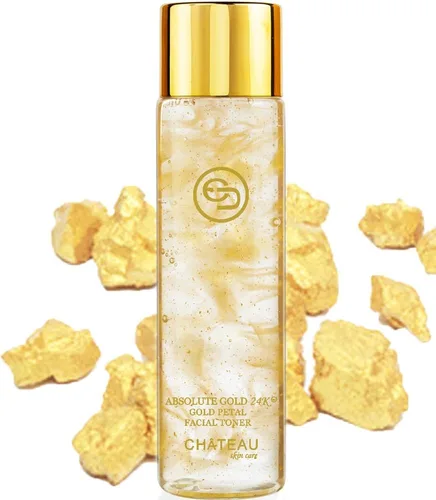 Vista 2 de Absolute Gold 24K GOLD PETAL TONER FACIAL - SUERO FACIAL LIFTING (Pack 2). ORO DE 24 KATS, COLÁGENO, ÁCIDO HIALURÓNICO, PÉPTIDOS. Para todo